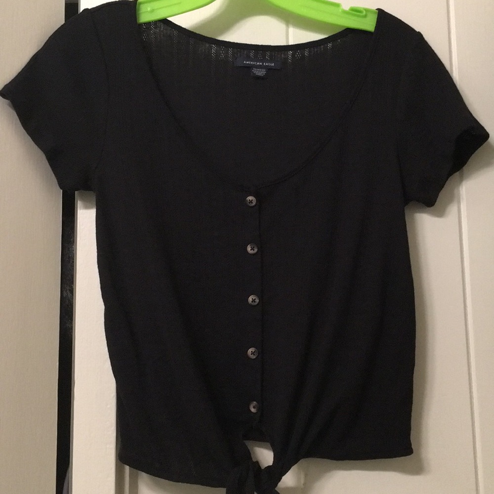 black button down shirt
